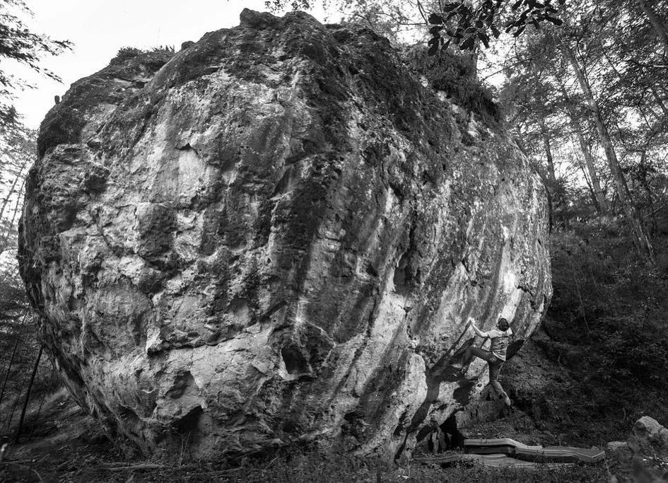 Imagen del archivo de «Mau Huerta encadena Crepé Suzette (V13/14) en Mineral del Chico».