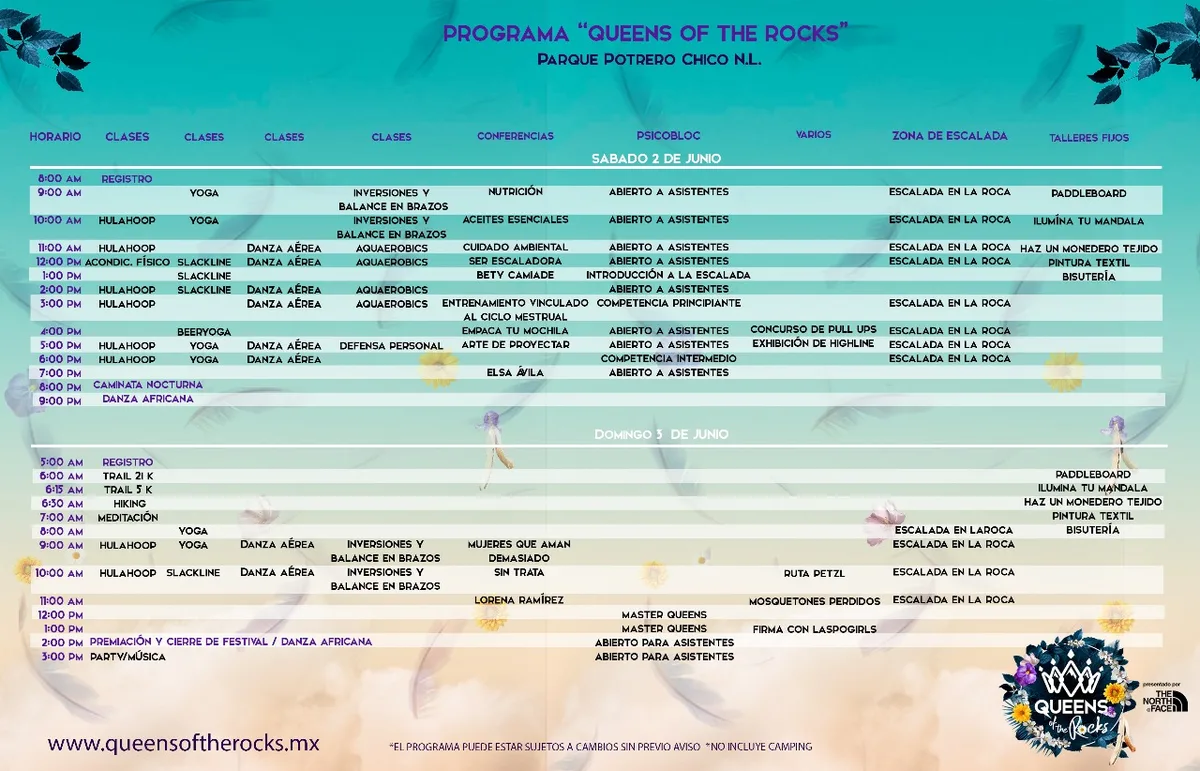 Imagen del archivo de «¿Lista para el Queens of the Rocks 2018 en Potrero Chico? Aquí el programa completo».