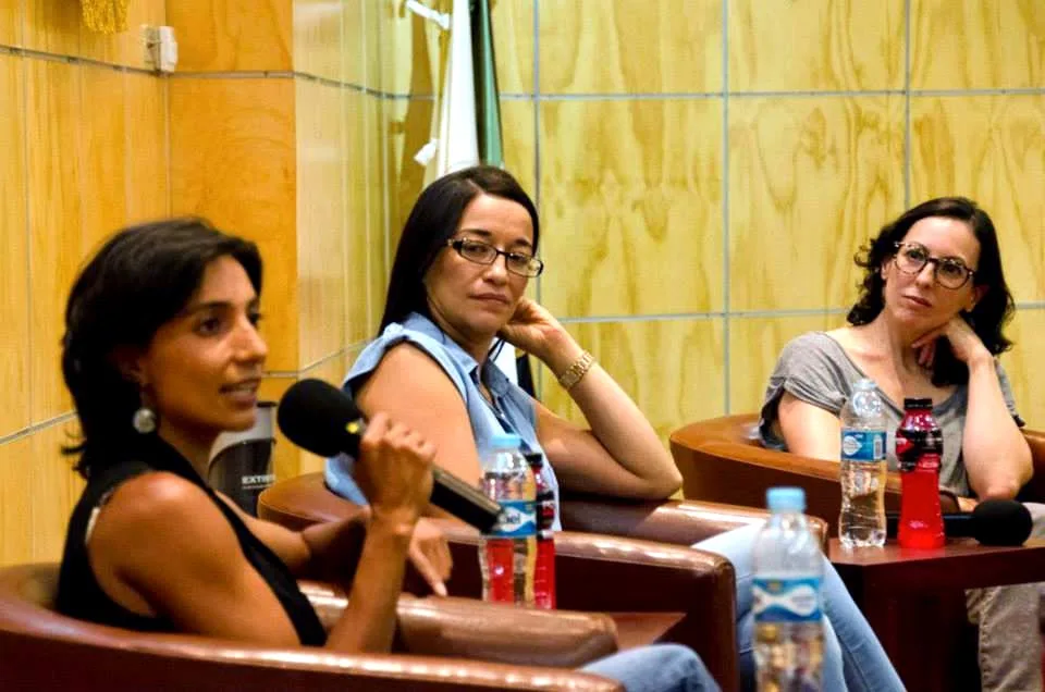 Isabel Silva, Marina Enriquez y MarySol Monterrubio. Foto: Montañismo UNAM